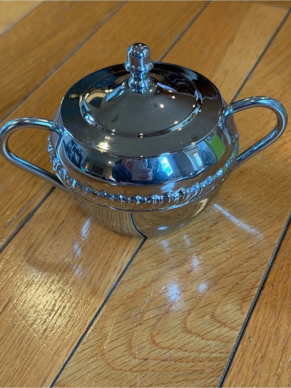 Vintage Irvinware Silver Sugar Bowl and Creamer Serving Set with a Matching Tray